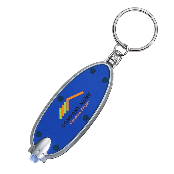 Oval Key Chain with LED light - Oval Key Chain with LED light - Image 5 of 6