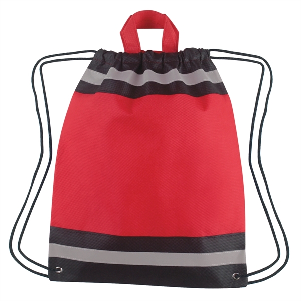 Small Sleek Sports Bag with Reflective Strip - Small Sleek Sports Bag with Reflective Strip - Image 3 of 4