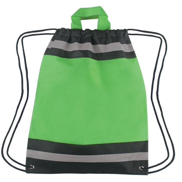 Small Sleek Sports Bag with Reflective Strip - Small Sleek Sports Bag with Reflective Strip - Image 4 of 4