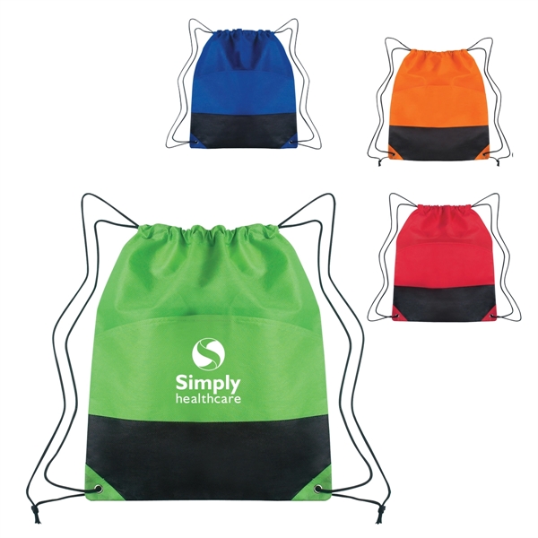 Dual Colored Sporting Knapsack - Dual Colored Sporting Knapsack - Image 0 of 4