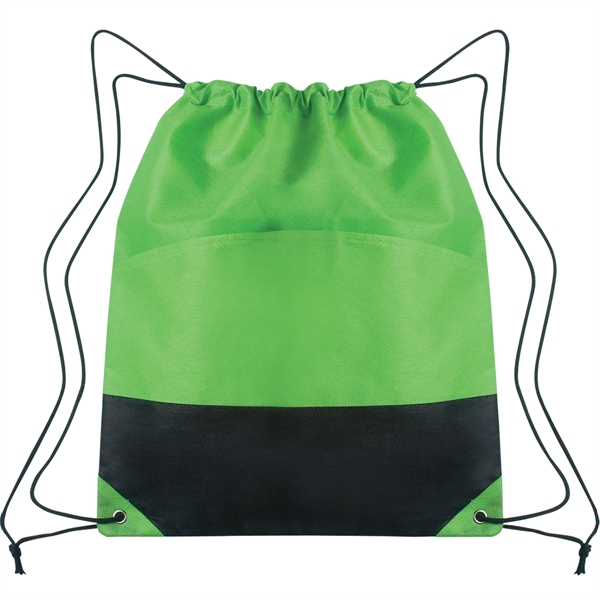 Dual Colored Sporting Knapsack - Dual Colored Sporting Knapsack - Image 4 of 4