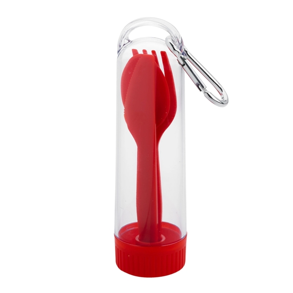 Carabined Cutlery Set - Carabined Cutlery Set - Image 1 of 4