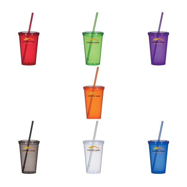 Translucent Colorful Single Walled Tumbler - Translucent Colorful Single Walled Tumbler - Image 0 of 7