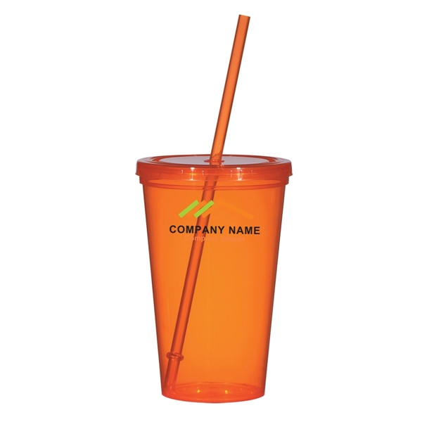 Translucent Colorful Single Walled Tumbler - Translucent Colorful Single Walled Tumbler - Image 1 of 7