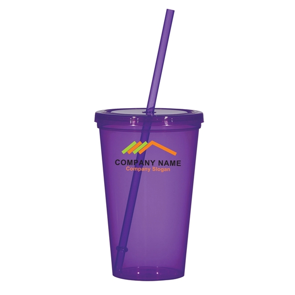 Translucent Colorful Single Walled Tumbler - Translucent Colorful Single Walled Tumbler - Image 3 of 7