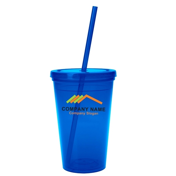 Translucent Colorful Single Walled Tumbler - Translucent Colorful Single Walled Tumbler - Image 7 of 8