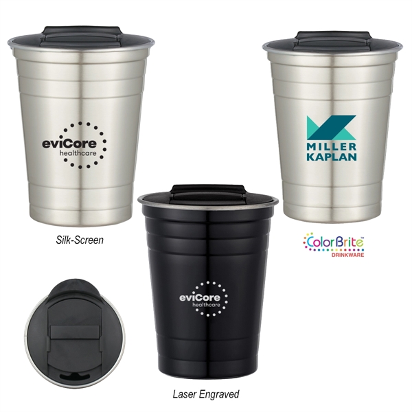 16 Oz. Spill-resistant Steel Cup - 16 Oz. Spill-resistant Steel Cup - Image 1 of 3