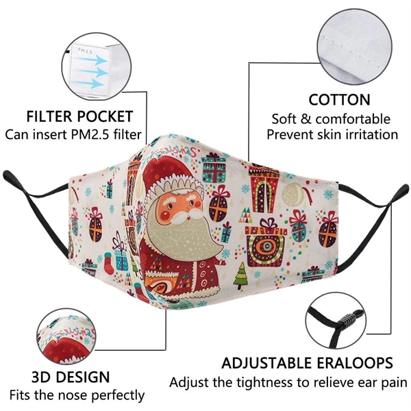 4 Ply Sublimation Face Mask w/ Carbon Filter - 4 Ply Sublimation Face Mask w/ Carbon Filter - Image 4 of 10