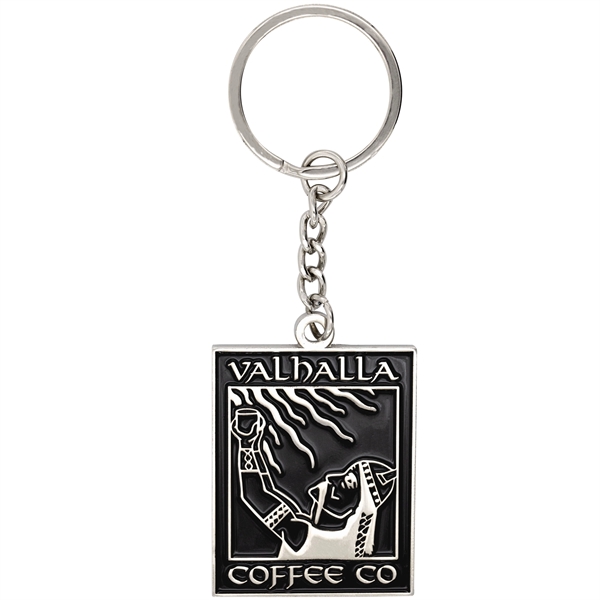 Custom Brass Key Chain, Die Struck w/ Soft Enamel Color - Custom Brass Key Chain, Die Struck w/ Soft Enamel Color - Image 6 of 9