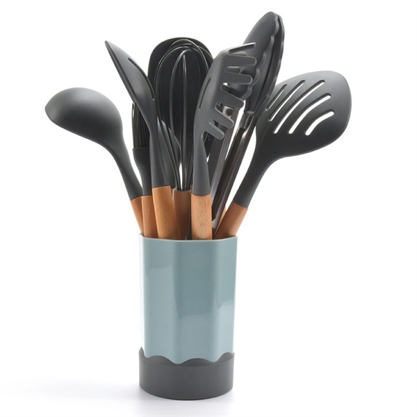 11 Pcs/Set Silicone Kitchen Cooking Utensils Tool - 11 Pcs/Set Silicone Kitchen Cooking Utensils Tool - Image 2 of 4