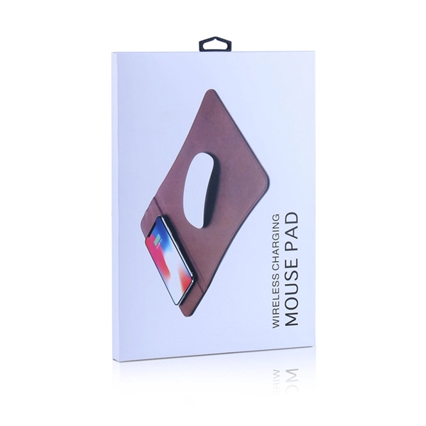 Wireless Charger Leather Mouse Pad - Wireless Charger Leather Mouse Pad - Image 1 of 3