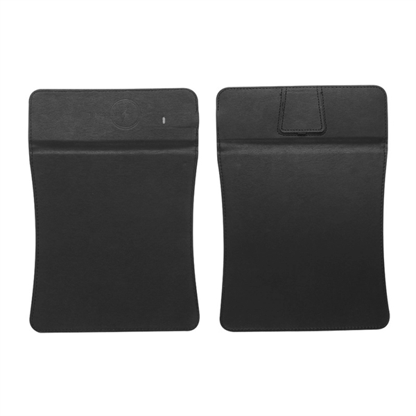 Wireless Charger Leather Mouse Pad - Wireless Charger Leather Mouse Pad - Image 2 of 3