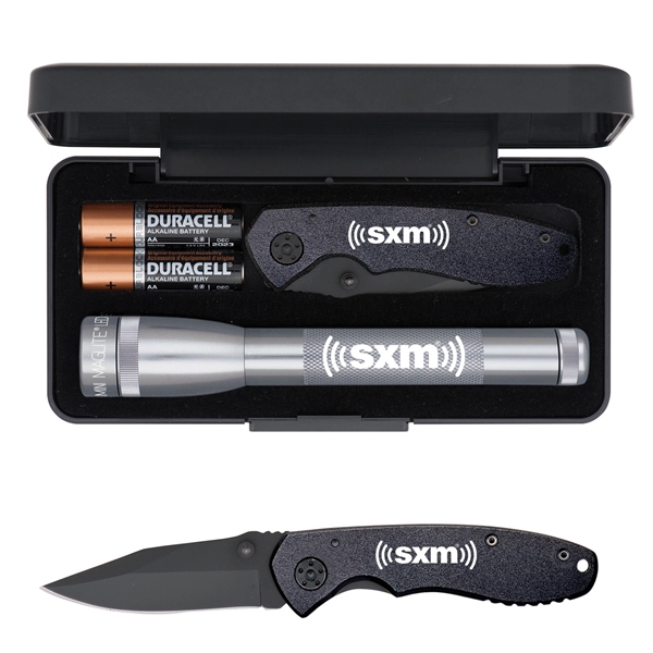 AA LED Mini Maglite® with Warhawk Pocket Knife - AA LED Mini Maglite® with Warhawk Pocket Knife - Image 1 of 4