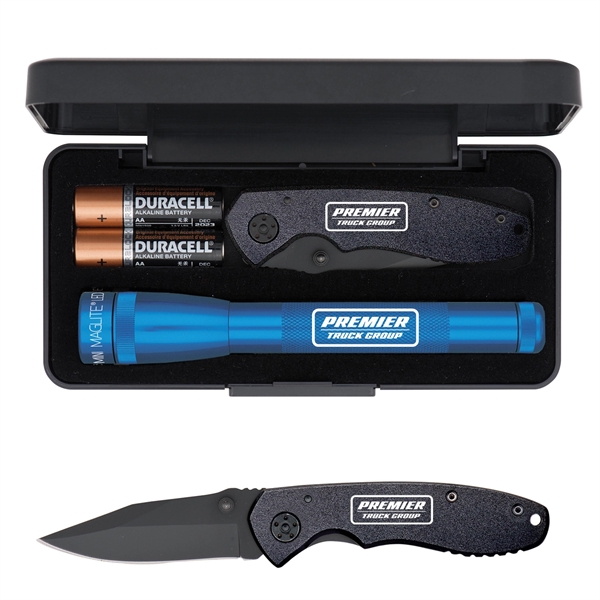 AA LED Mini Maglite® with Warhawk Pocket Knife - AA LED Mini Maglite® with Warhawk Pocket Knife - Image 3 of 4