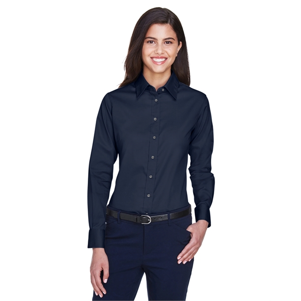 Harriton Ladies' Easy Blend™ Long-Sleeve Twill Shirt with... - Harriton Ladies' Easy Blend™ Long-Sleeve Twill Shirt with... - Image 22 of 146