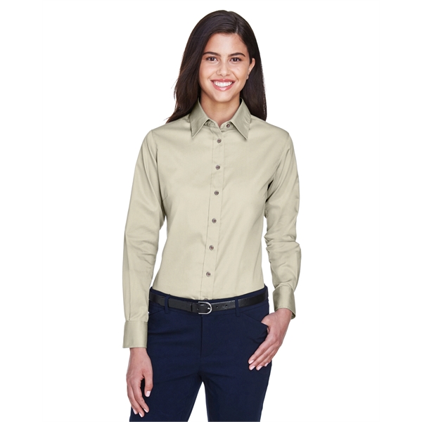 Harriton Ladies' Easy Blend™ Long-Sleeve Twill Shirt with... - Harriton Ladies' Easy Blend™ Long-Sleeve Twill Shirt with... - Image 28 of 146