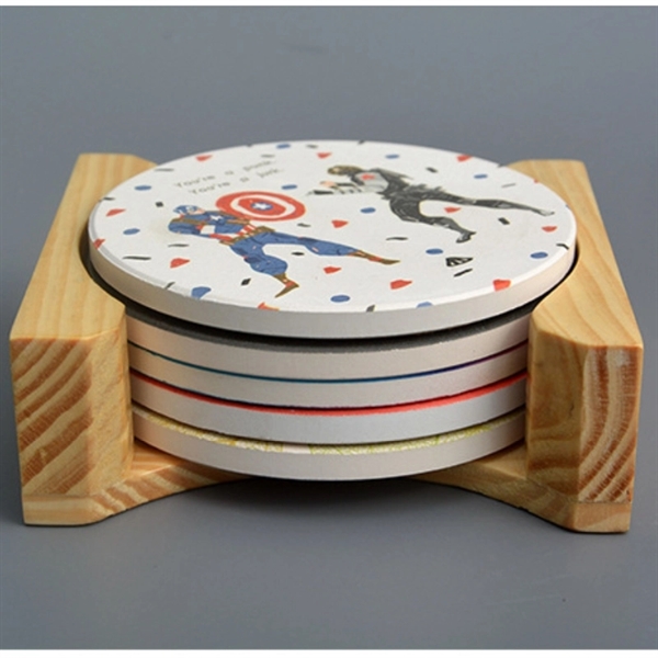 Ceramic non-slip insulation coaster gift set - Ceramic non-slip insulation coaster gift set - Image 0 of 2