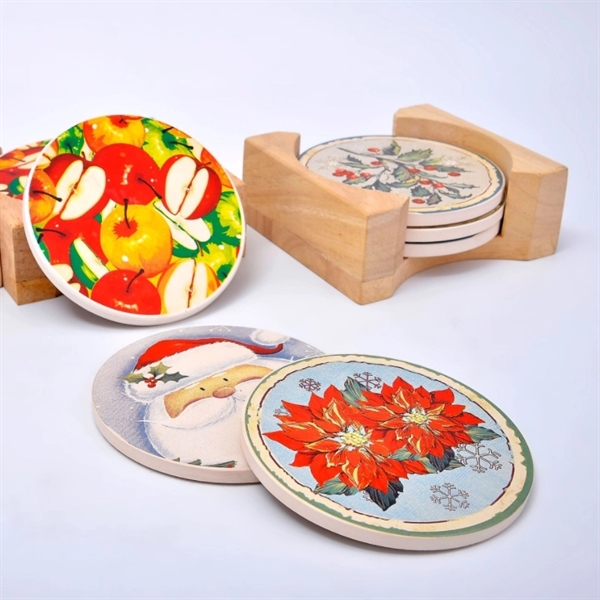 Ceramic non-slip insulation coaster gift set - Ceramic non-slip insulation coaster gift set - Image 1 of 2