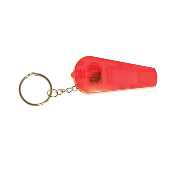 Flashlight Whistle Keychain Plum Grove