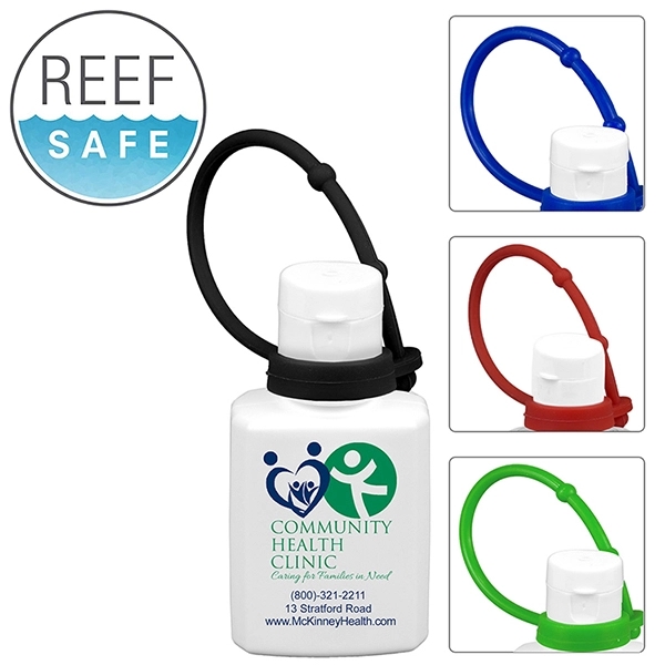 SPF30 Sunscreen Lotion in Solid White Flip-Top Squeeze Bottl