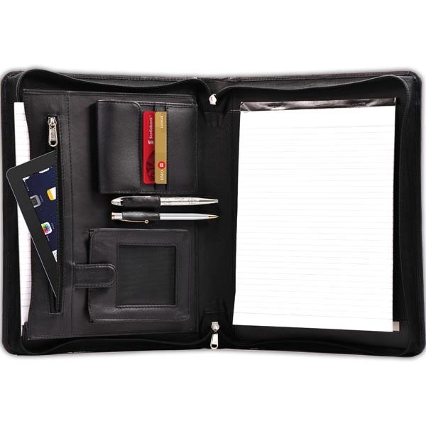 Zippered Portfolio, Smartphone Pocket, 2 Pen Loops - Zippered Portfolio, Smartphone Pocket, 2 Pen Loops - Image 16 of 17