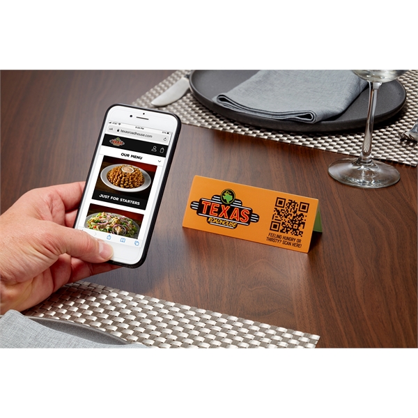 Menu Scanner Table Tent - Menu Scanner Table Tent - Image 1 of 2