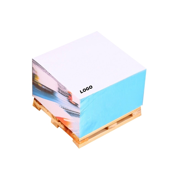 Note Pad with Wood Pallet Cube - Note Pad with Wood Pallet Cube - Image 1 of 1