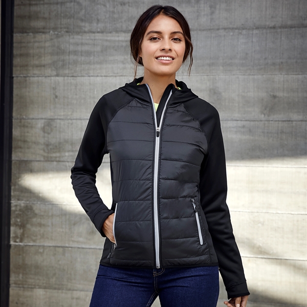 Ladies' Stealth Tech Hybrid Hoodie Jacket - Ladies' Stealth Tech Hybrid Hoodie Jacket - Image 1 of 11
