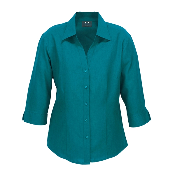 Ladies' Oasis 3/4 Sleeve Shirt - Ladies' Oasis 3/4 Sleeve Shirt - Image 11 of 14