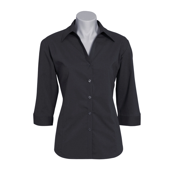Ladies' Metro Stretch 3/4 Sleeve Shirt - Ladies' Metro Stretch 3/4 Sleeve Shirt - Image 4 of 11