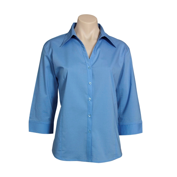 Ladies' Metro Stretch 3/4 Sleeve Shirt - Ladies' Metro Stretch 3/4 Sleeve Shirt - Image 7 of 11