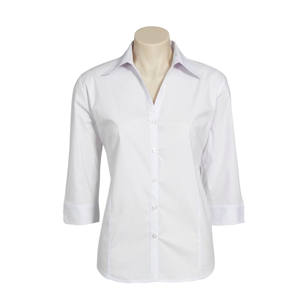 Ladies' Metro Stretch 3/4 Sleeve Shirt - Ladies' Metro Stretch 3/4 Sleeve Shirt - Image 10 of 11