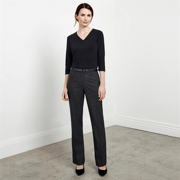 Ladies' Flat Front Classic Pant - Ladies' Flat Front Classic Pant - Image 1 of 4