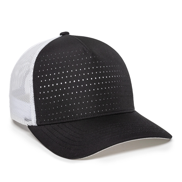 Perforated 5-Panel Mesh Back Cap - Perforated 5-Panel Mesh Back Cap - Image 6 of 6