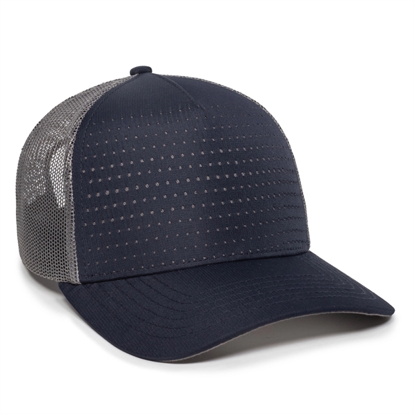 Perforated 5-Panel Mesh Back Cap - Perforated 5-Panel Mesh Back Cap - Image 2 of 6
