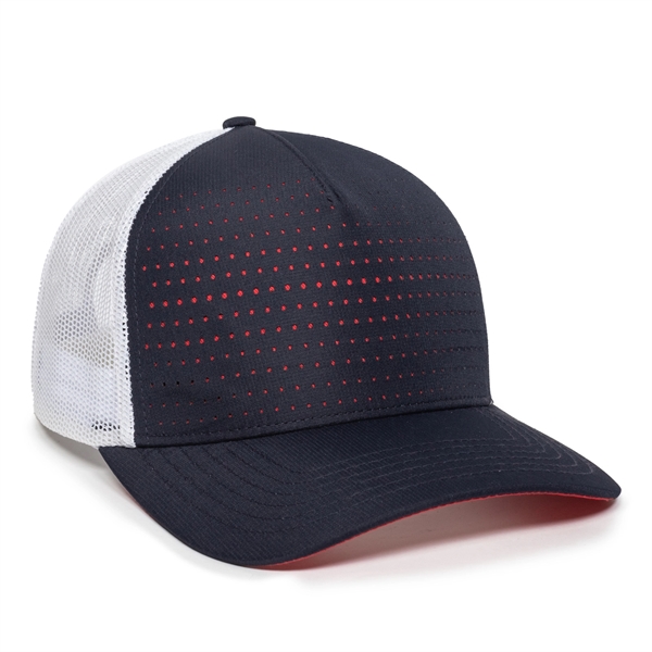 Perforated 5-Panel Mesh Back Cap - Perforated 5-Panel Mesh Back Cap - Image 3 of 6