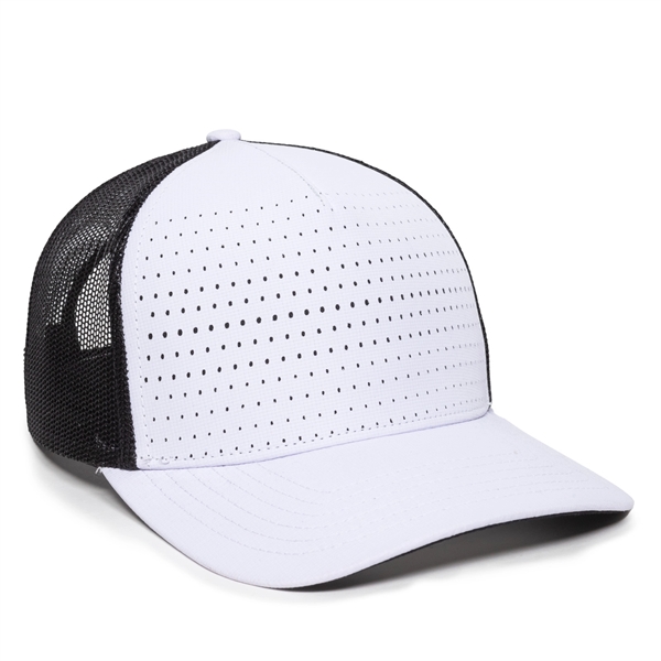 Perforated 5-Panel Mesh Back Cap - Perforated 5-Panel Mesh Back Cap - Image 5 of 6
