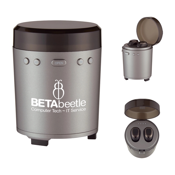 In-Sync Wireless Earbuds And Speaker Set - In-Sync Wireless Earbuds And Speaker Set - Image 1 of 7