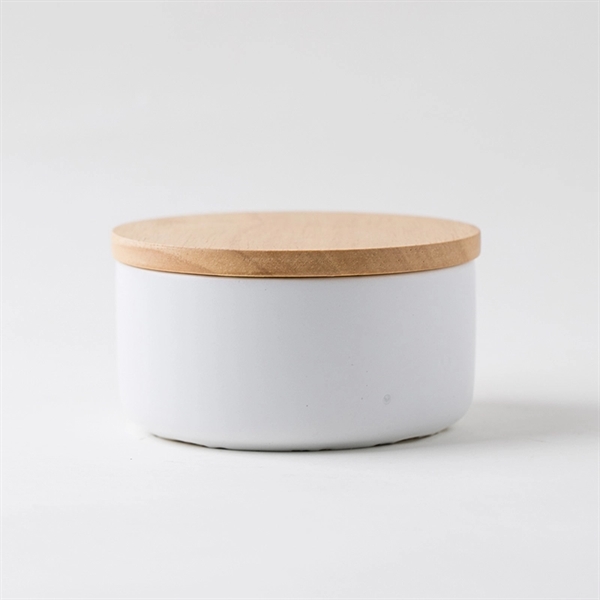 Large 3 Wick Soy Wax Candle with Bamboo Lid 10oz - Large 3 Wick Soy Wax Candle with Bamboo Lid 10oz - Image 4 of 6