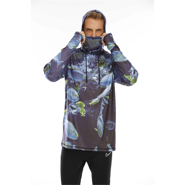 Performance Hooded Shirt Sublimated Fishing Hoodie UPF 50+ - Performance Hooded Shirt Sublimated Fishing Hoodie UPF 50+ - Image 2 of 8