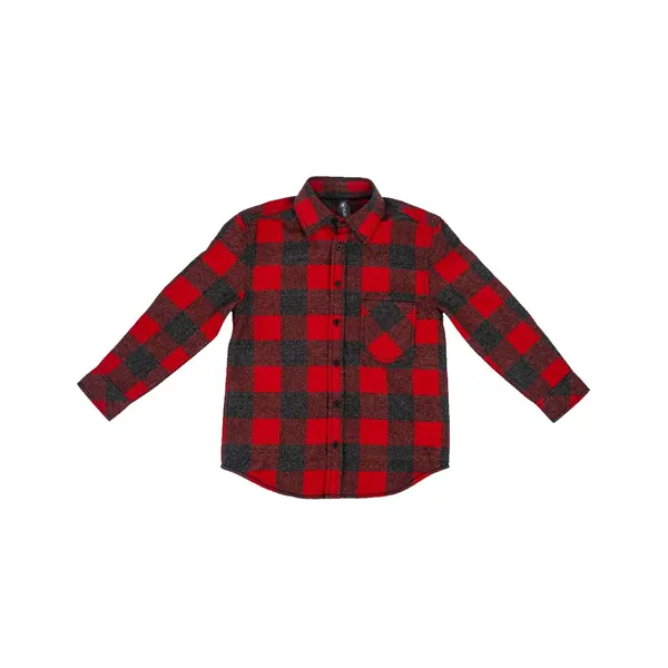 Burnside Youth Open Pocket Long Sleeve Flannel Shirt - Burnside Youth Open Pocket Long Sleeve Flannel Shirt - Image 3 of 3