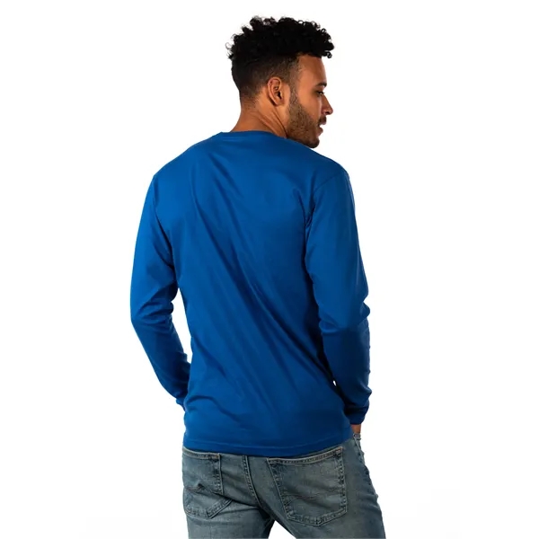 Unisex Ideal Heavyweight Cotton Long Sleeve T-Shirt - Unisex Ideal Heavyweight Cotton Long Sleeve T-Shirt - Image 2 of 2
