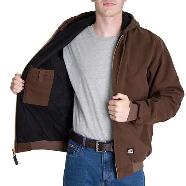 Heartland Washed Duck Hooded Work Jacket - Heartland Washed Duck Hooded Work Jacket - Image 10 of 13