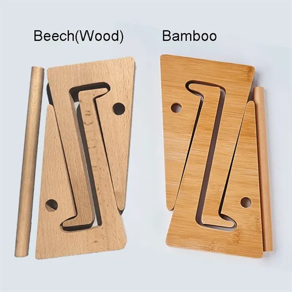 Wood Bamboo Desk Riser Laptop Stand - Wood Bamboo Desk Riser Laptop Stand - Image 1 of 6