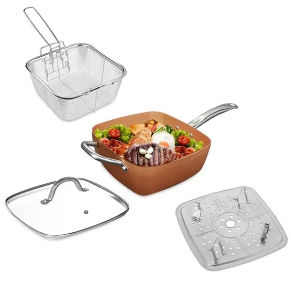 Non-Stick Copper Square Pan Set - Non-Stick Copper Square Pan Set - Image 1 of 3