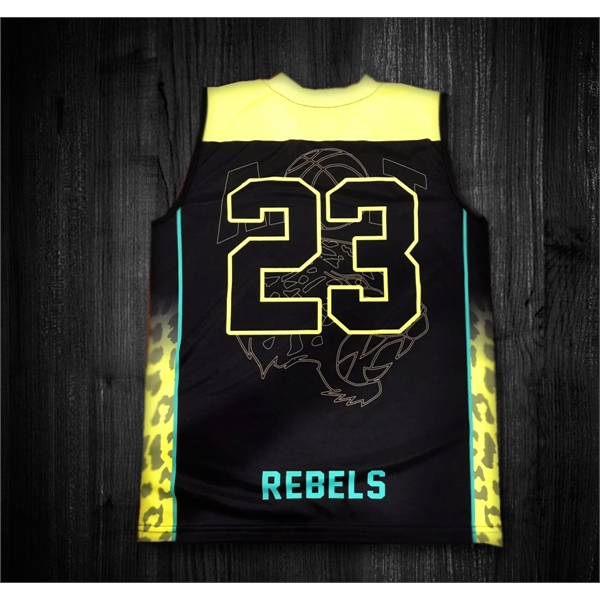 Dye Sublimated Basketball Jersey - Dye Sublimated Basketball Jersey - Image 6 of 9