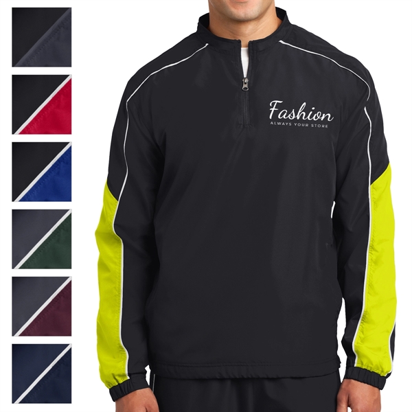 Colorblock Polyester Shirt - Colorblock Polyester Shirt - Image 0 of 7