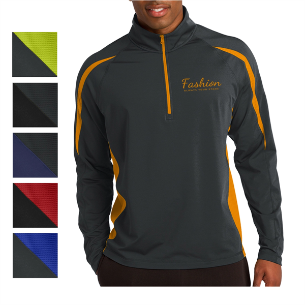 Masters' 1/2-Zip Colorblock Pullover - Masters' 1/2-Zip Colorblock Pullover - Image 0 of 12