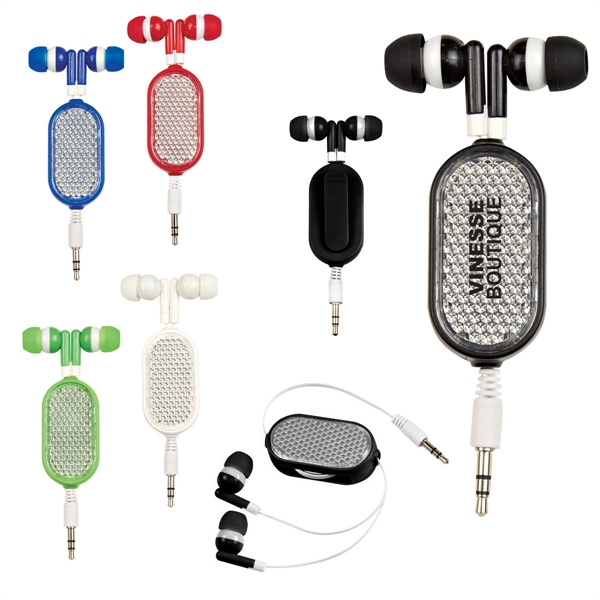 Stereo Quality Retractable Earbuds - Stereo Quality Retractable Earbuds - Image 0 of 7
