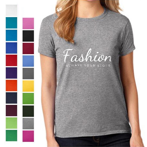 GIldan® Women's Everyday Heavy Cotton Tee - GIldan® Women's Everyday Heavy Cotton Tee - Image 0 of 22